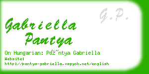 gabriella pantya business card